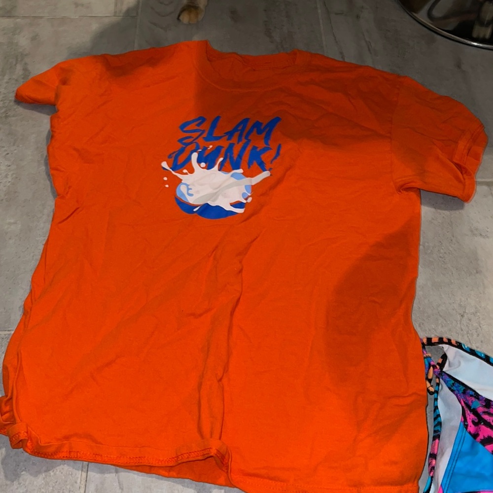 Slam dunk orange t shirt